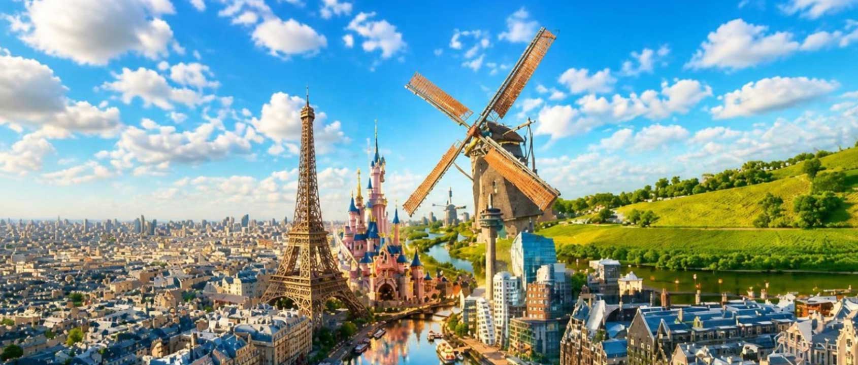 رحلات فرنسا وبلجيكا وهولندا وألمانيا  مع ممفيس للسياحة